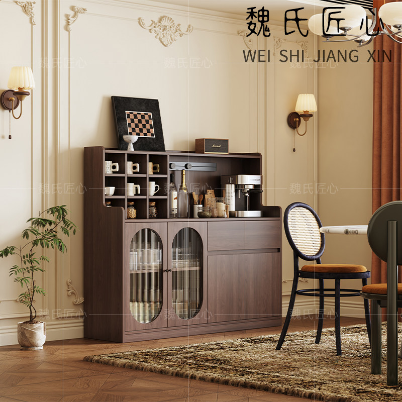 中古风餐边柜靠墙一体储物柜餐厅边柜法式复古客厅家用茶水置物柜,住宅家具,餐边柜,淘宝优惠券,粉丝福利购,淘宝优惠卷