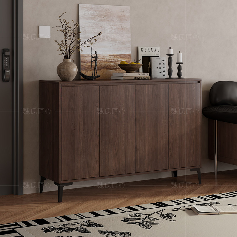 中古风实木鞋柜家用门口入户鞋柜置物柜一体靠墙储物柜玄关收纳柜,住宅家具,鞋柜,淘宝优惠券,粉丝福利购,淘宝优惠卷