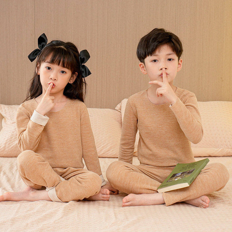 AS女童圆领中领家居服儿童秋衣秋裤保暖套装羊毛蚕丝内衣套装,童装/婴儿装/亲子装,内衣套装,淘宝优惠券,粉丝福利购,淘宝优惠卷