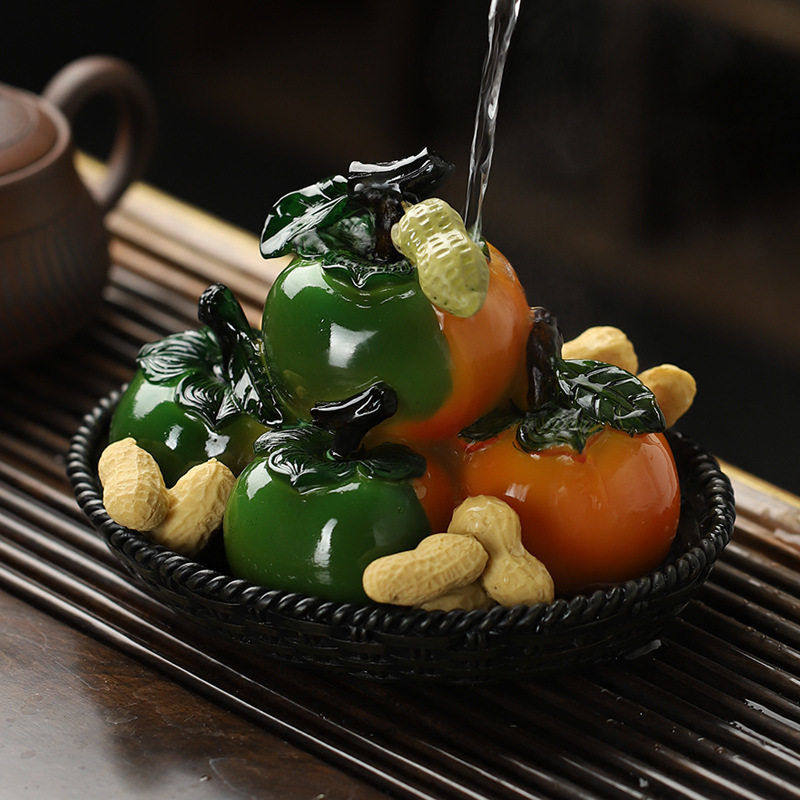 好事花生柿子树脂变色茶宠摆件功夫茶具配件茶从宠茶桌茶盘装饰品,餐饮具,茶宠摆件,淘宝优惠券,粉丝福利购,淘宝优惠卷