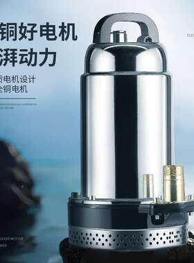 充式Zz#81055潜水泵遥控无线电直流水泵12V浇菜排水农用灌溉浇能