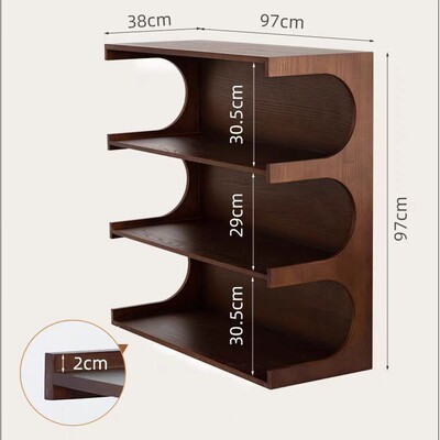 实木置物EXE架落地书木松几架简约客厅层架家用茶两用