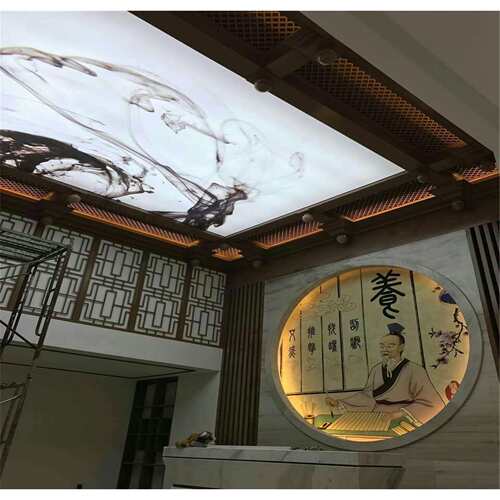 UV内打灯箱框画面软膜喷绘写麦真39广告牌无大广告