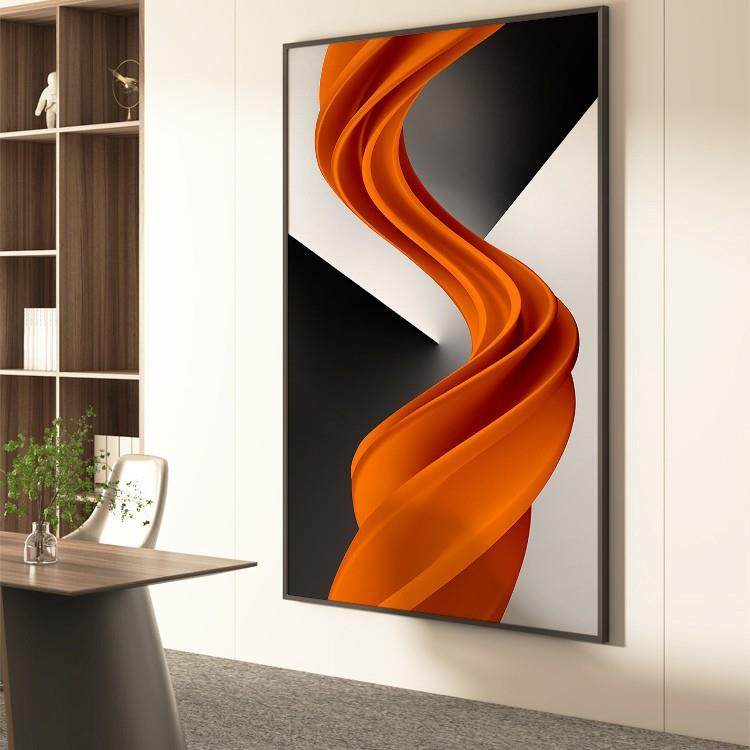 版简约现代入玄关装画橙色抽象艺术壁画轻奢艺术壁画户客饰厅沙发,家居饰品,现代装饰画,淘宝优惠券,粉丝福利购,淘宝优惠卷