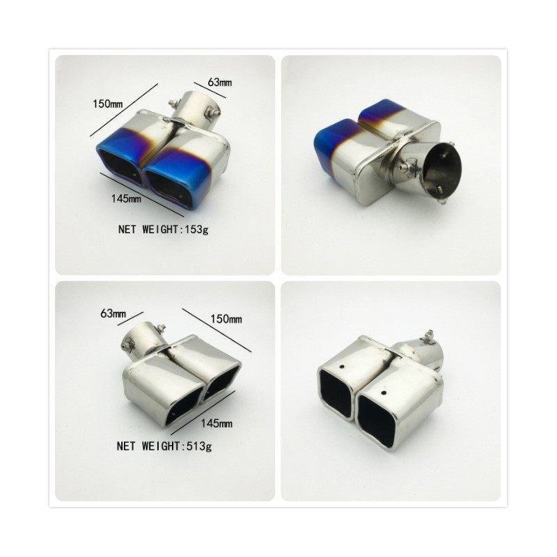 车改一双方口装双管尾汽喉汽车出排气管方形双出尾喉四方形排气管,汽车零部件/养护/美容/维保,排气管,淘宝优惠券,粉丝福利购,淘宝优惠卷