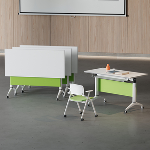 折叠会议桌椅可移动折叠培训桌组合办公桌会议室桌椅可拼接长条桌