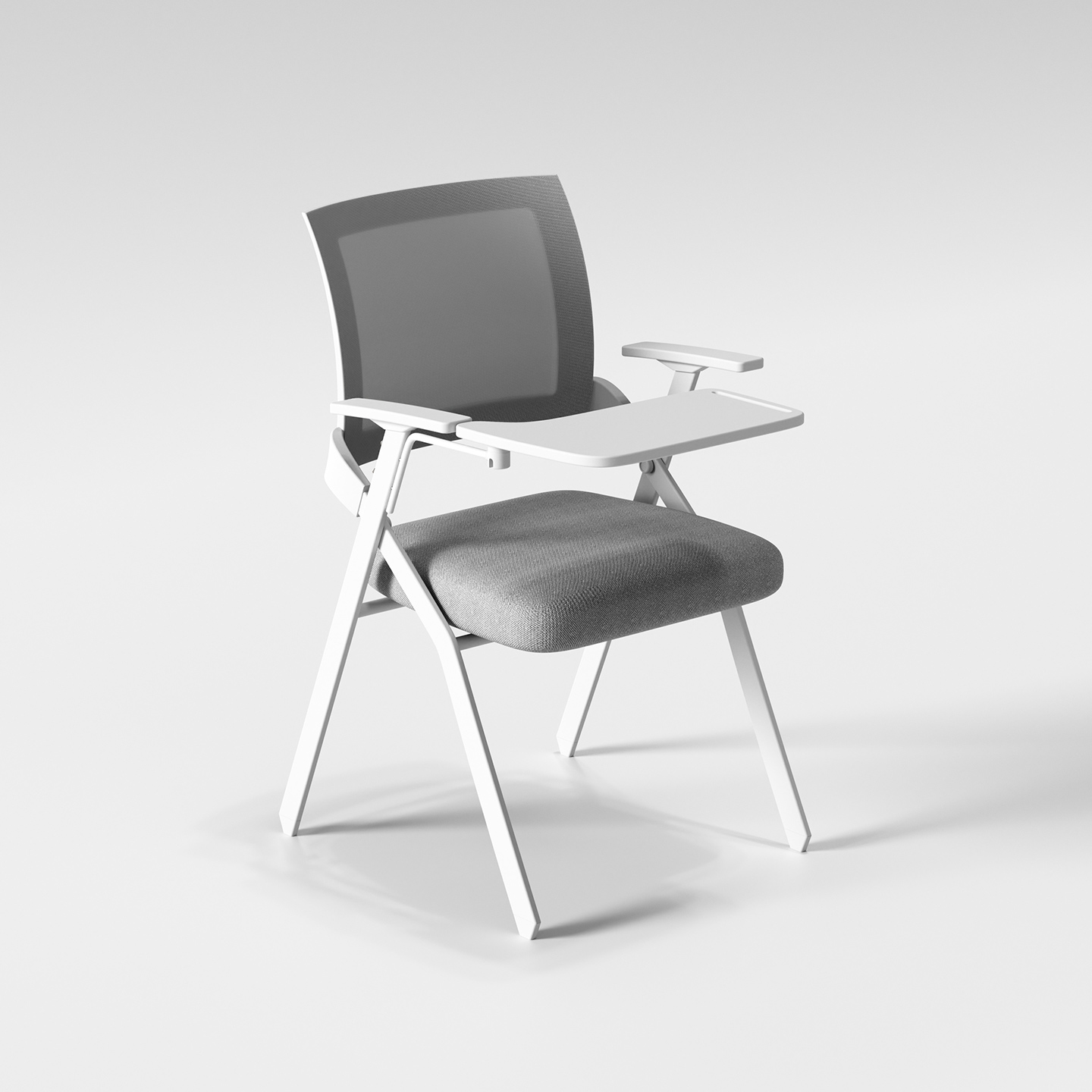 培训椅带桌板可折叠写字板办公室会议桌椅办公椅靠背培训机构椅子