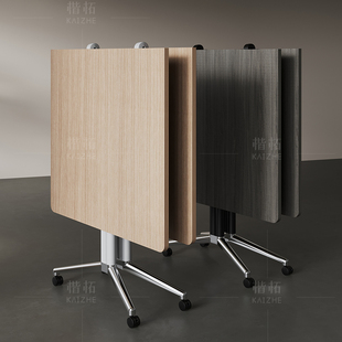 可折叠直播桌培训桌会议桌拼接组合移动伸缩折叠会议桌椅组合套装