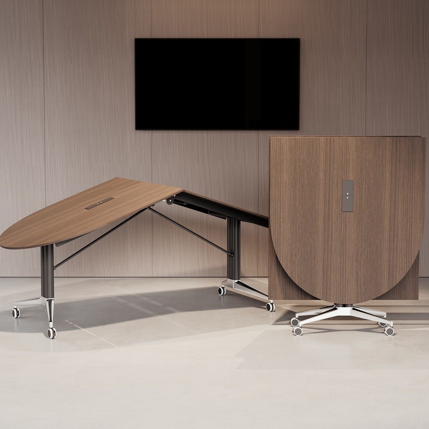 异形折叠会议桌长桌培训桌可移动伸缩办公桌椭圆形洽谈桌书桌餐桌,商业/办公家具,会议桌,淘宝优惠券,粉丝福利购,淘宝优惠卷