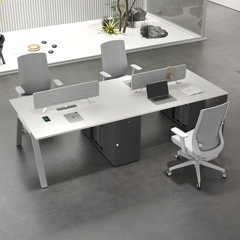 职员办公桌员工工位四人位桌椅