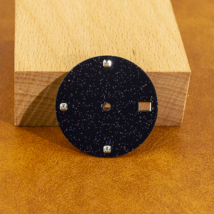 星空盘日志表盘手表配件28.5mm字面带钻字面NH35 NH36机芯