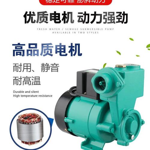 极速新品泵家用GP1m2l5W单相220v自吸泵水井抽水机全自动小型增定
