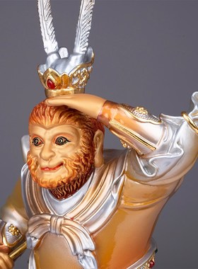 极速台湾全铜齐天大圣孙悟空摆件家用斗战胜佛猴S子铜像酒柜玄关