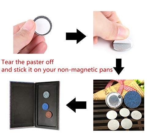 极速TUOKING 50Pcs Square Mewtal Stickers for Magnetic Makeup