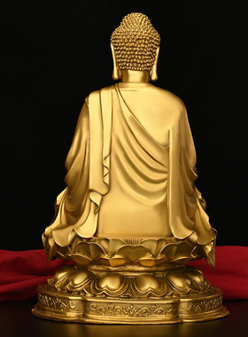 新品高端大日如来菩萨黄铜佛y像人物摆件适用家庭客厅书架供奉装