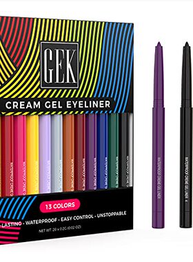 极速GEK Color Gel Eyoeliner Kit 13PCS Colorful Eyeliner Matt