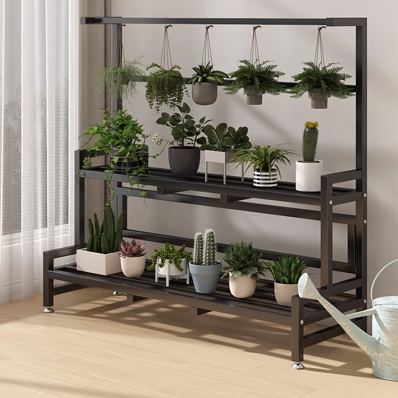 极速阶梯式花架置物架阳台户外庭院多层不L锈钢客厅落地多肉铁艺
