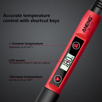 极速24 Pcs EU/US SL102 Soldering Iron 60 W AdjustablXe Tempe