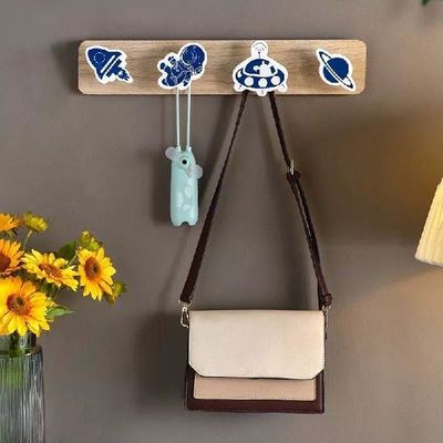 极速Manctel Astronot Kayu Kait Dinding Lucu Dekorasi Kamar