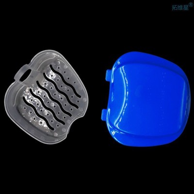 极速Denture Bath Box Cleaning Teeth CaJse Dental False Teeth