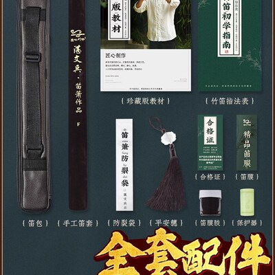 极速湛文兵笛子苦竹笛初学者入门e专业演奏级Mf调d儿童零基础横笛