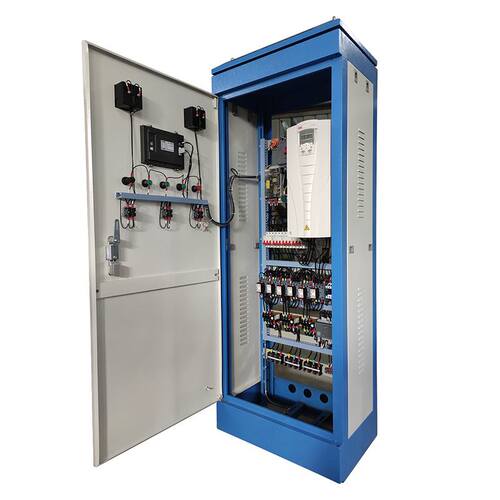 新品厂销源厂供PLC成套生活恒压供水智G能变频控制柜 37kw一控二