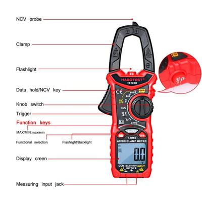 极速HABOTEST AC/DCn Ammeter  Digital Clamp Meter for Measuri