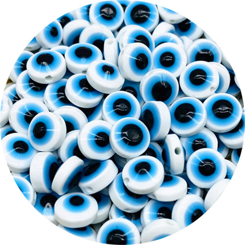 极速6mm 8mm 10mm 12mm Resin EvilB Eye Beads Round Oval Shape