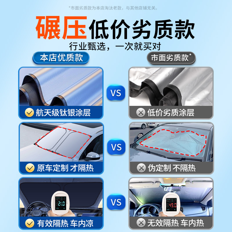 汽车遮阳挡板小车窗防晒隔热