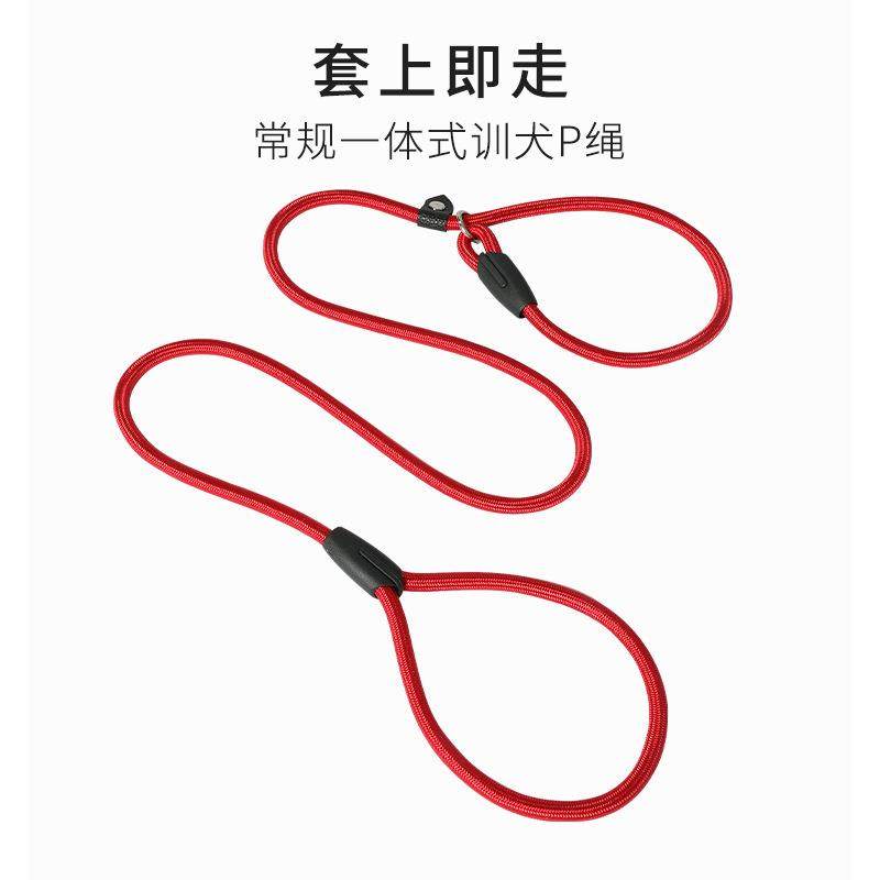跨境新款狗绳子防爆冲P链遛狗牵引绳防挣脱狗链子中大型犬拴狗绳