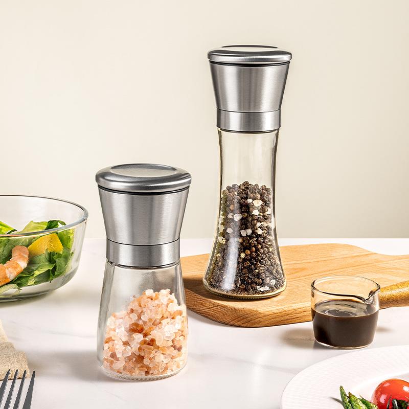 胡椒研磨器手动海盐花椒磨碎瓶黑白胡椒粉磨粉神器孜然撒料调味料