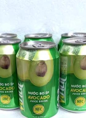 越南牛油果汁饮料NUOC BO EP整箱24罐330ml原装进口特产风味饮料