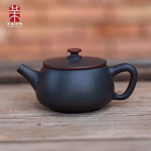 纯手工单壶精品高端茶器功夫茶具新 建水紫陶茶壶陶瓷泡茶家用中式