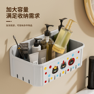 洗手台壁挂洗漱用品架子免打孔收纳架挂墙浴室收纳架卫生间置物架