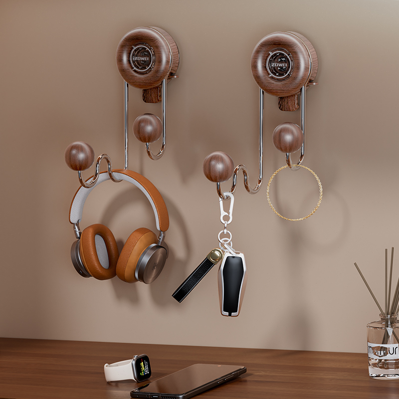 玄关吸盘挂钩免打孔强承重粘钩