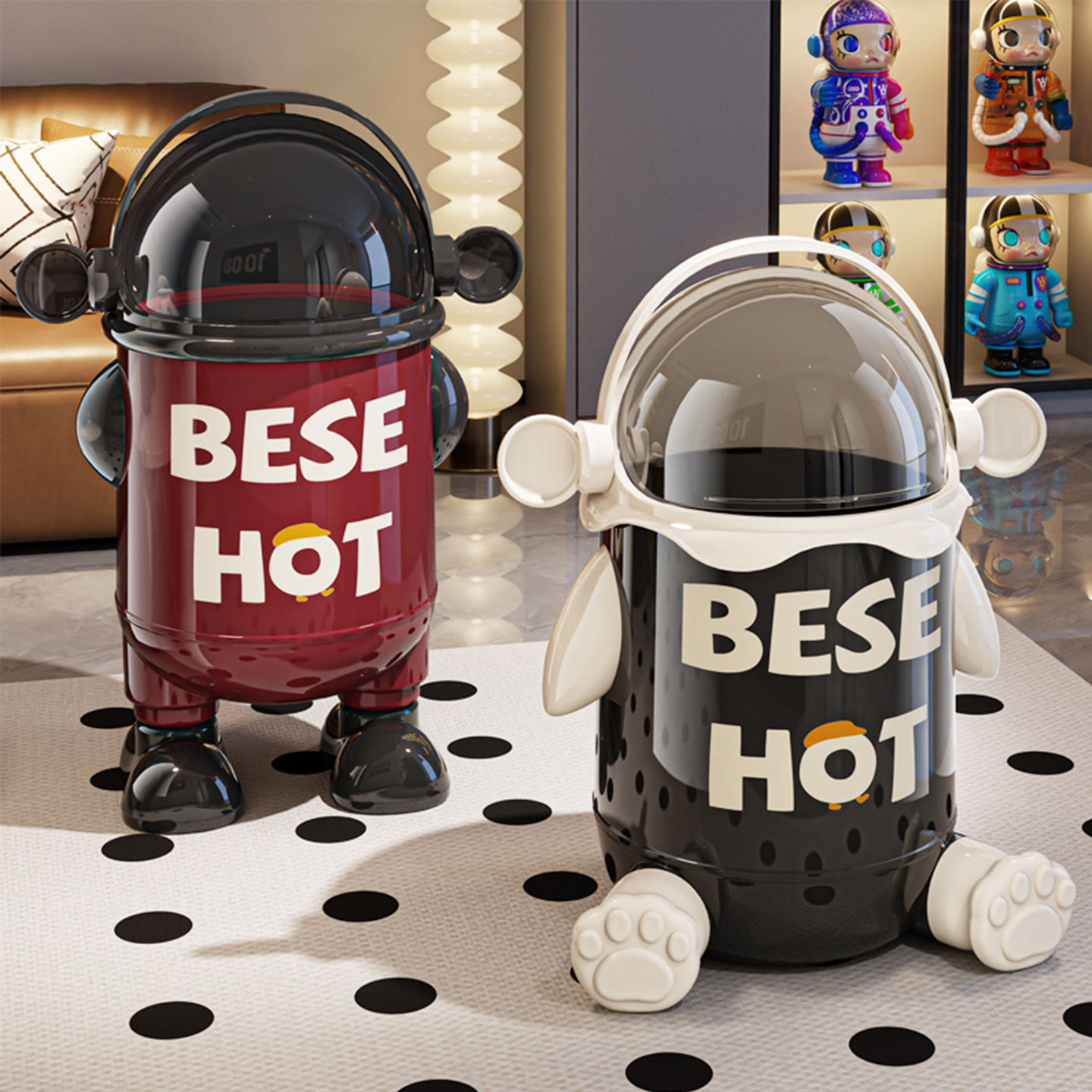 2025新款高颜值垃圾桶创意纸篓