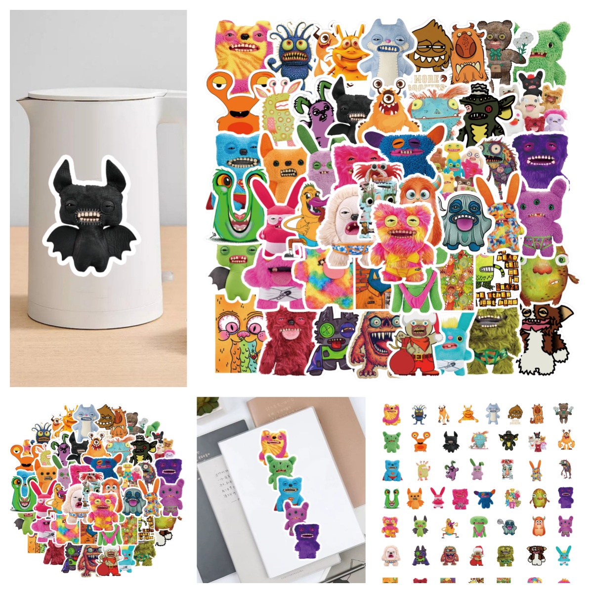 创意卡通fuggler小怪兽高颜值贴
