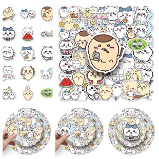 50张chiikawa贴纸吉伊卡哇日漫可爱卡通防水装饰手机壳小麻薯贴纸动漫装饰贴萌宠萌系动物个性立体贴纸