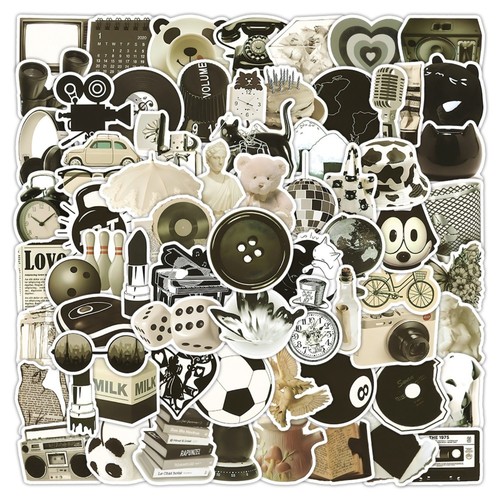 120张黑色y2kINS风贴纸