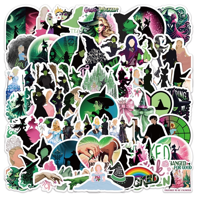 60贴魔法坏女巫魔性防水贴画