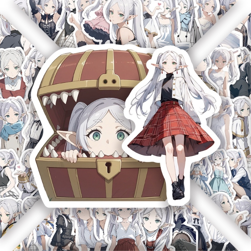 60张芙莉莲卡通动漫装饰贴纸diy