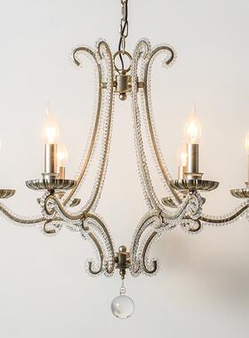 式美水式晶吊灯客厅灯餐厅灯具CH320铁艺乡村简法约式卧室美吊灯