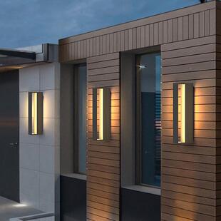 现中景式门前户外壁灯花园露台庭院简约别墅外代墙户见描述外防水