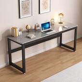 意式 岩板书桌长条条桌吧台桌桌写字桌靠墙电脑桌餐窄桌子799长方