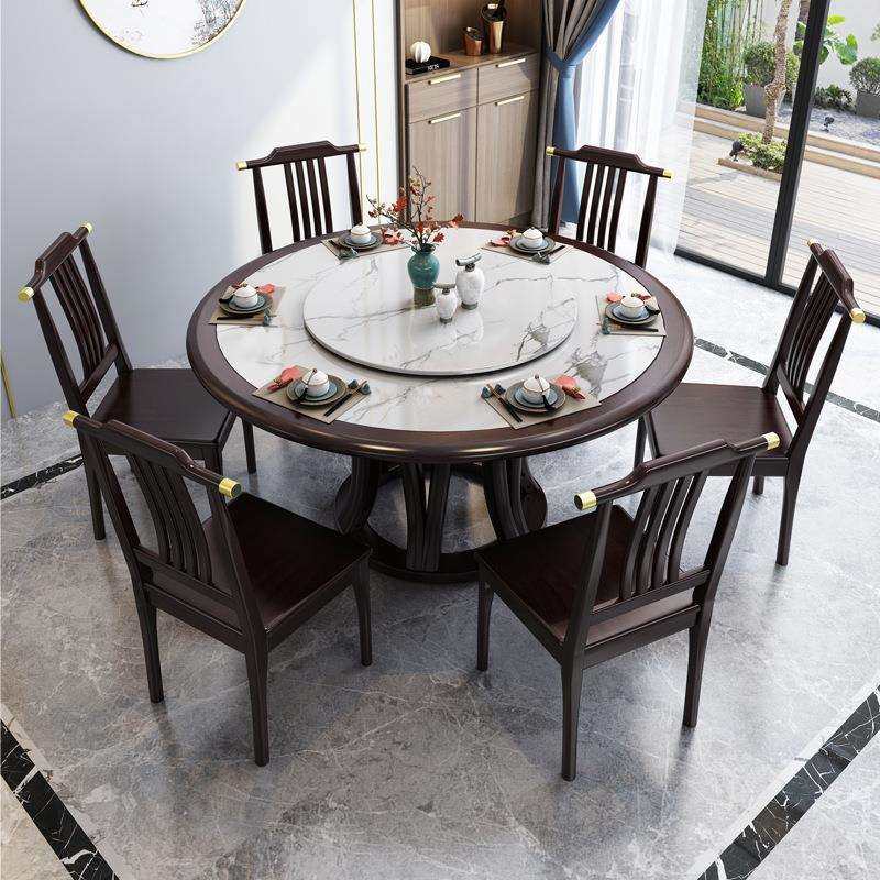 中211式全实木圆形餐桌椅组合现代简约岩板吃大圆餐桌用饭新桌家,鲜花速递/花卉仿真/绿植园艺,其它园艺用品,淘宝优惠券,粉丝福利购,淘宝优惠卷