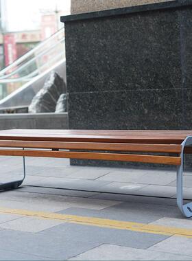 户外公园实木休闲坐凳防BZY-34-0腐景木林观公园椅长凳室外座椅休