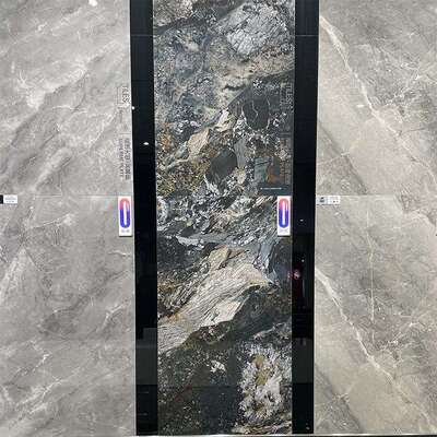 佛RHP山色瓷砖5通大理石深灰客厅亮面防滑地砖70x1500瓷体质大板