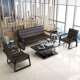办公沙发简商务约接待会客简易三人位茶铁办公室沙发艺几组JAP合