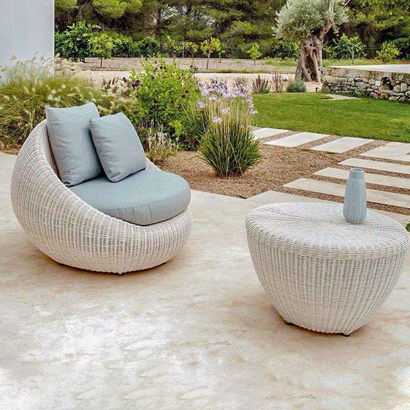 户休外花闲藤椅阳光房庭院园E32设计小沙发组合三件套民宿师家具