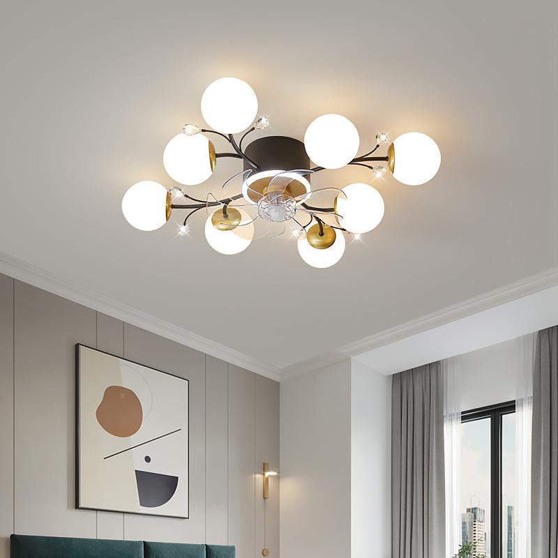 241吸顶风扇灯2一25年新0款客厅现代卧室轻扇奢隐形吊扇餐厅灯带